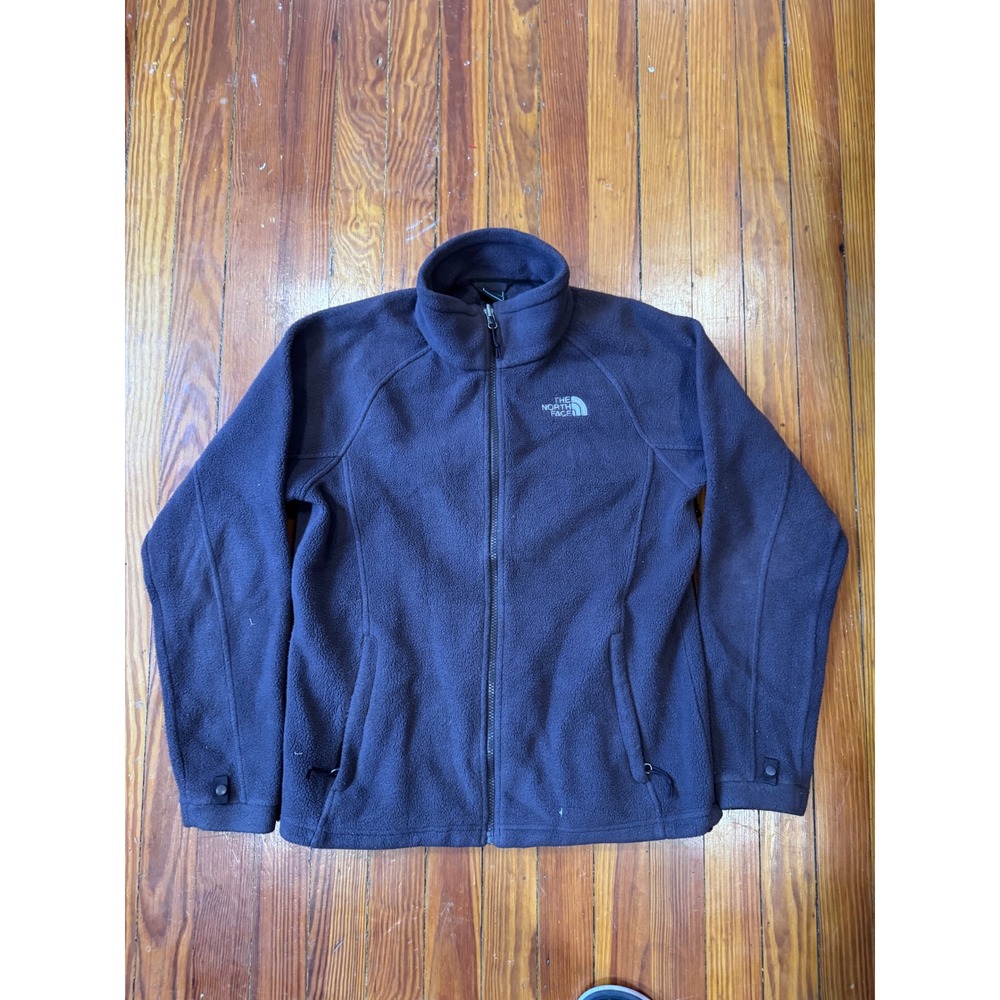 The North Face Womens Navy Blue TKA 100 Full Zip Fleece Jacket Size Medium
